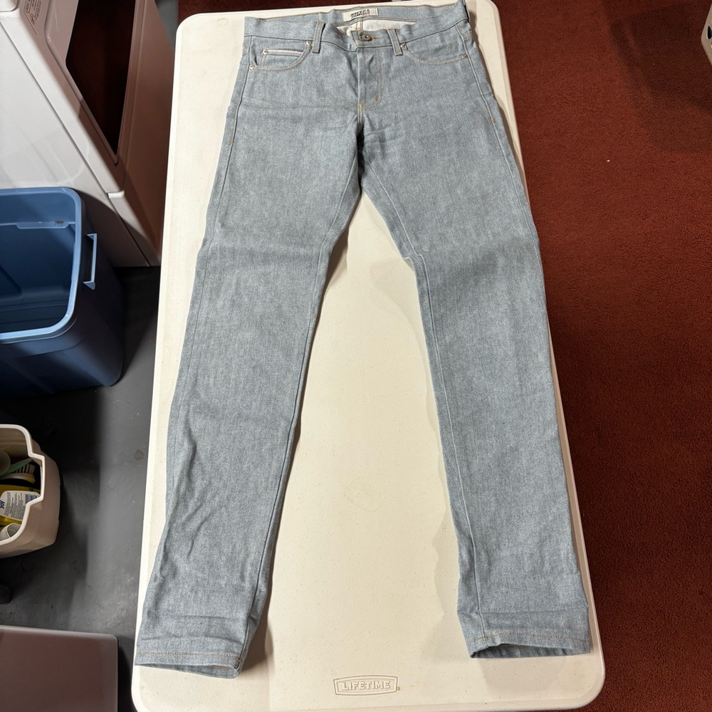 Naked & Famous Denim Skinny Jeans in Light Gray